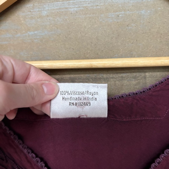 Holy Clothing Embroidered Blouse Renaissance Festival Whimsy Goth Womens 2X - Picture 3 of 8